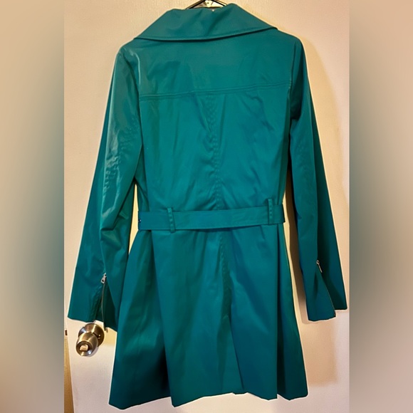 Women’s Massimo teal trench coat. Size Large. - Picture 2 of 3